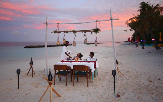 Private Beach Dinner at Oaga Art Resort Maldives