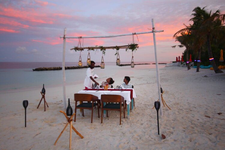 Private Beach Dinner at Oaga Art Resort Maldives