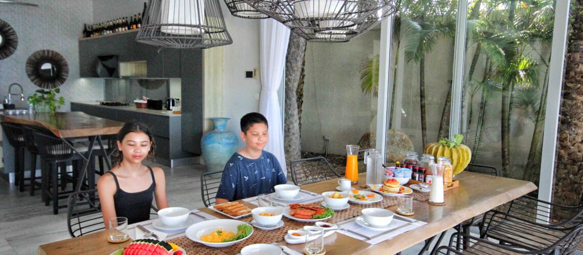 In-Villa dining at Moonstone Samui