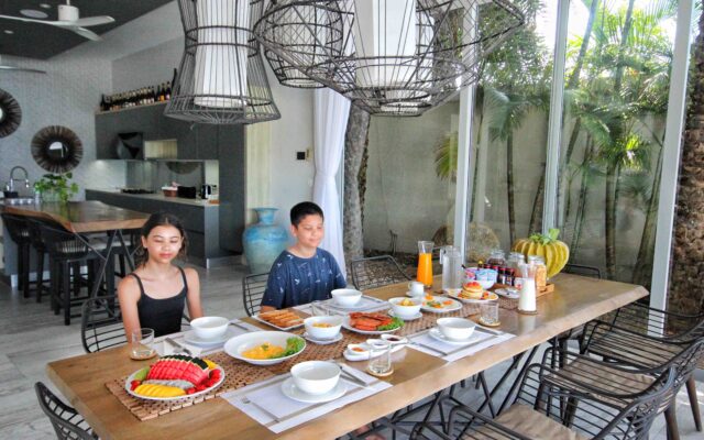In-Villa dining at Moonstone Samui