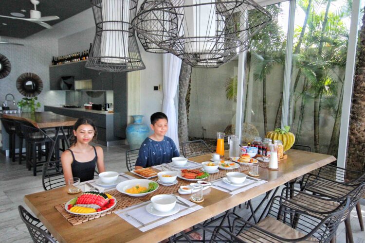 In-Villa dining at Moonstone Samui